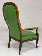 Fauteuil gecapitonneerd met lederlook
