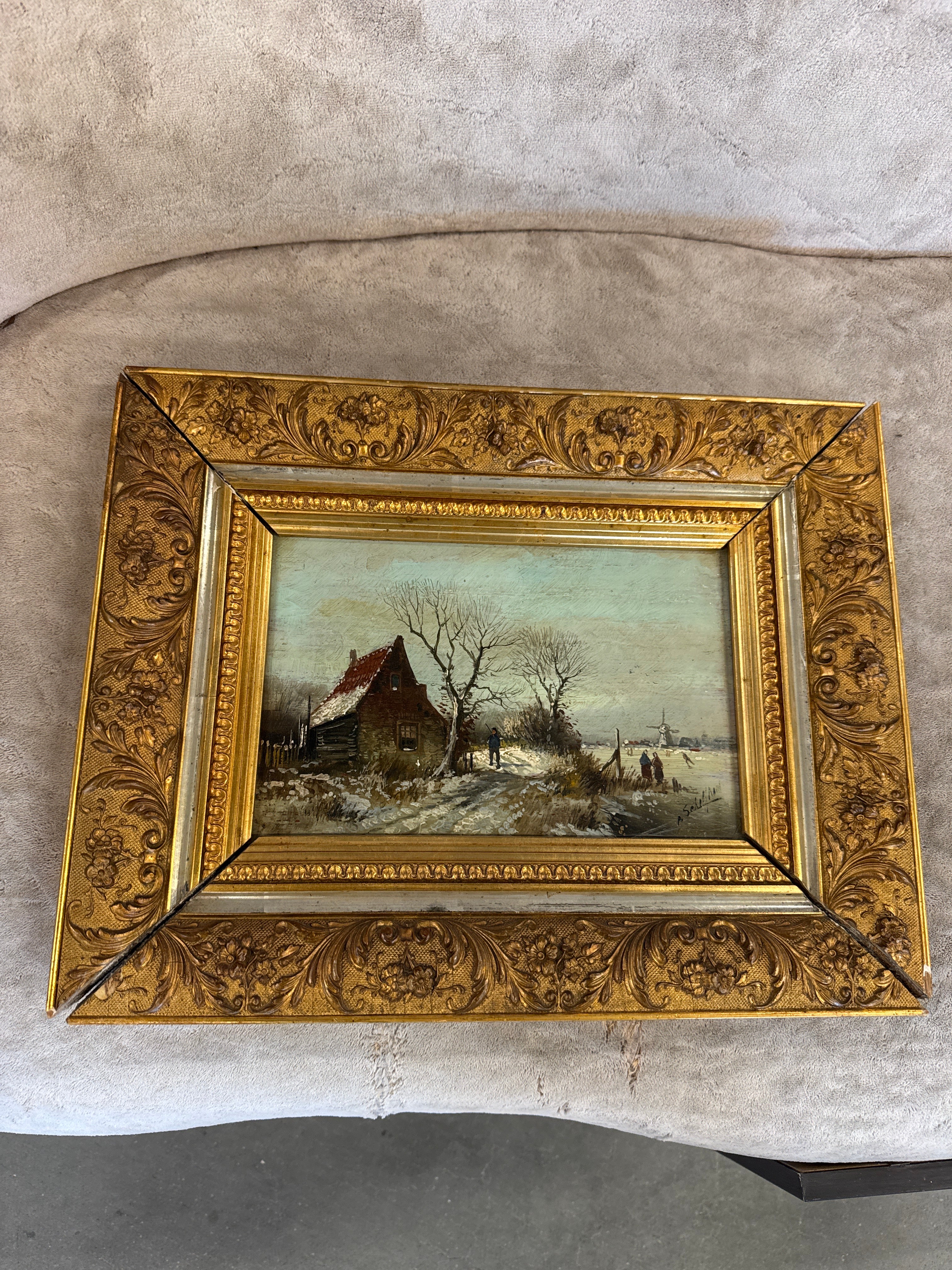 Kopie in olieverf van origineel