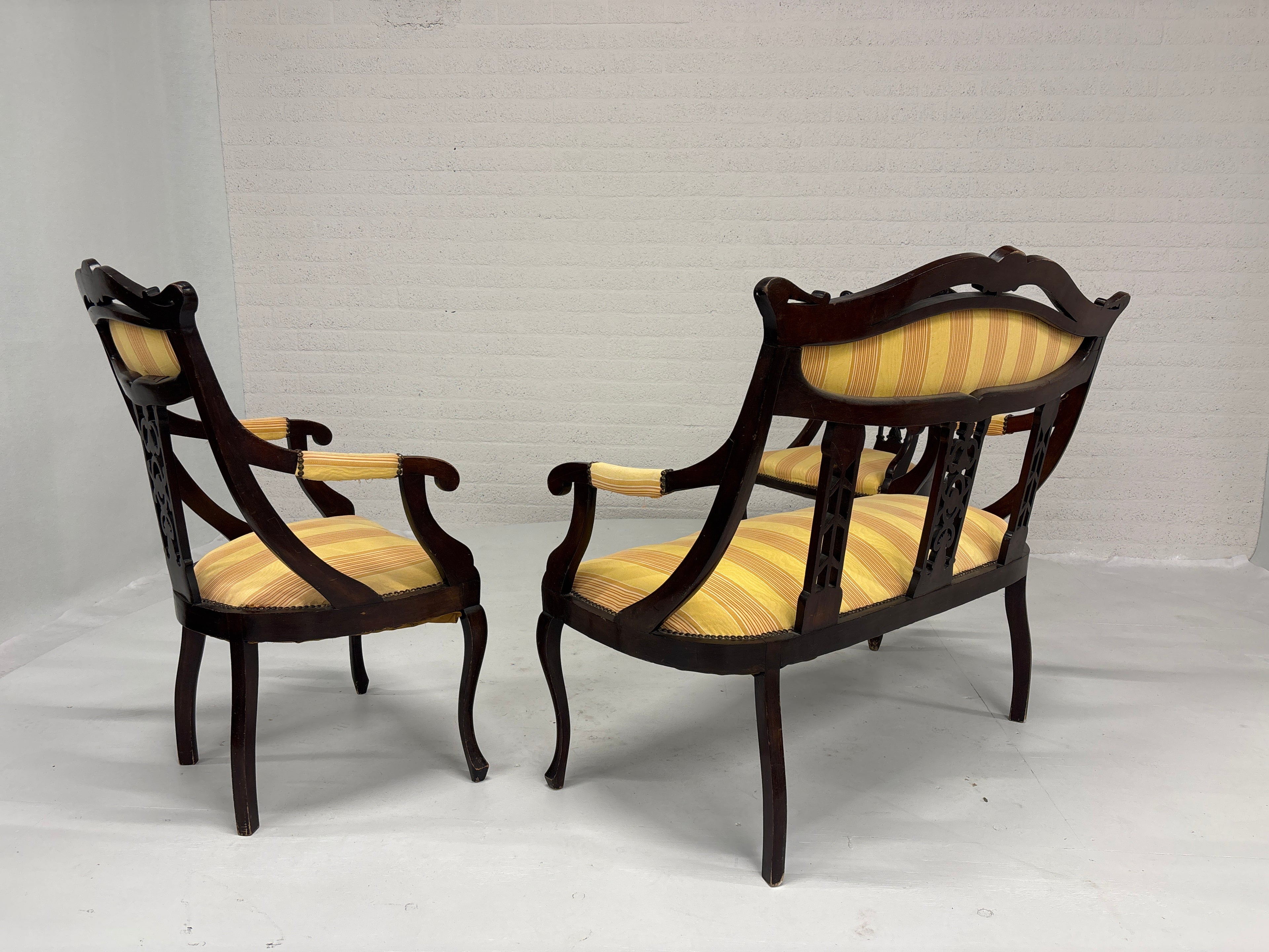 Holland salon set (pronk kamer) rond 1880