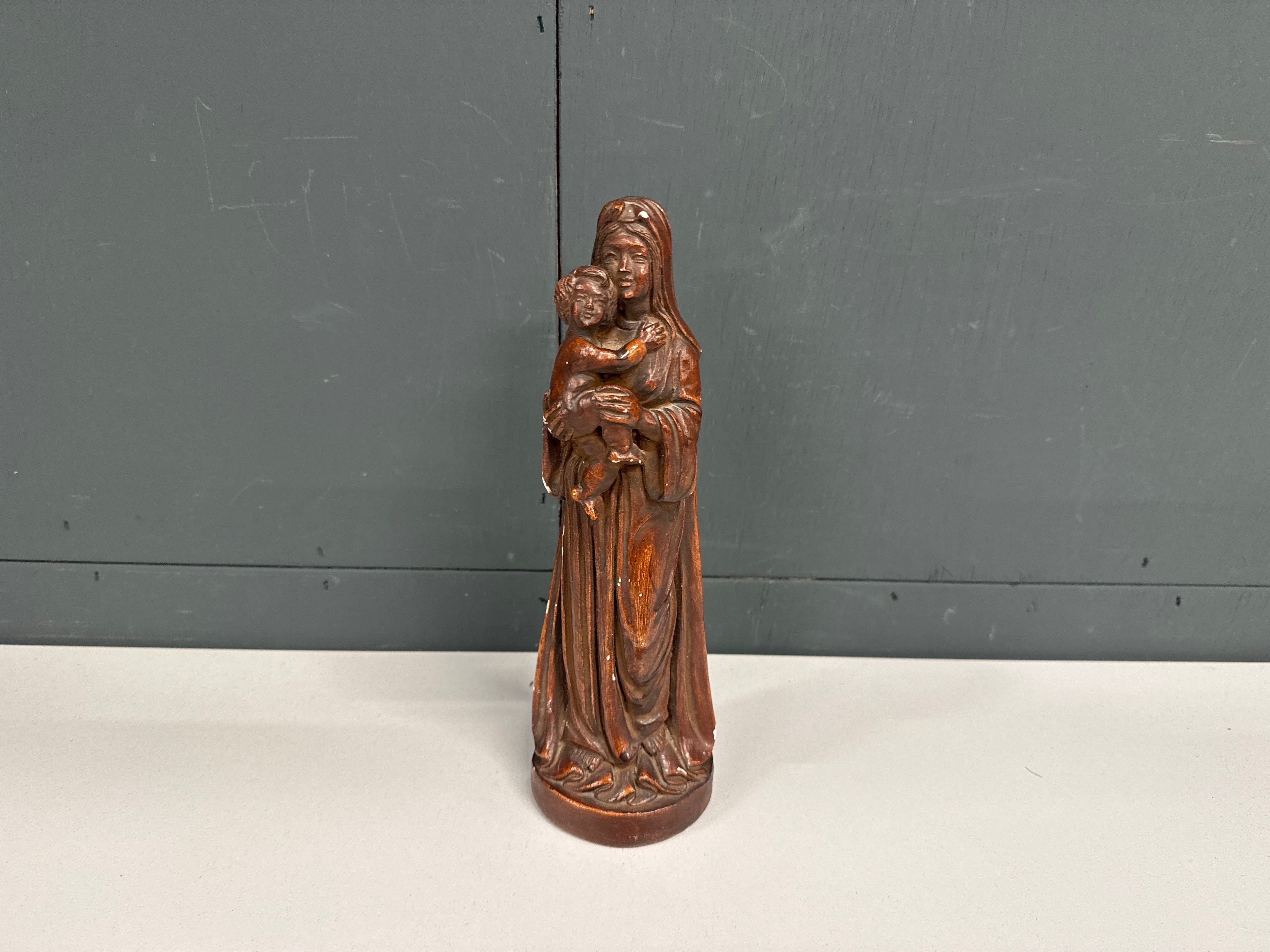 Maria Jezus houten beeldje