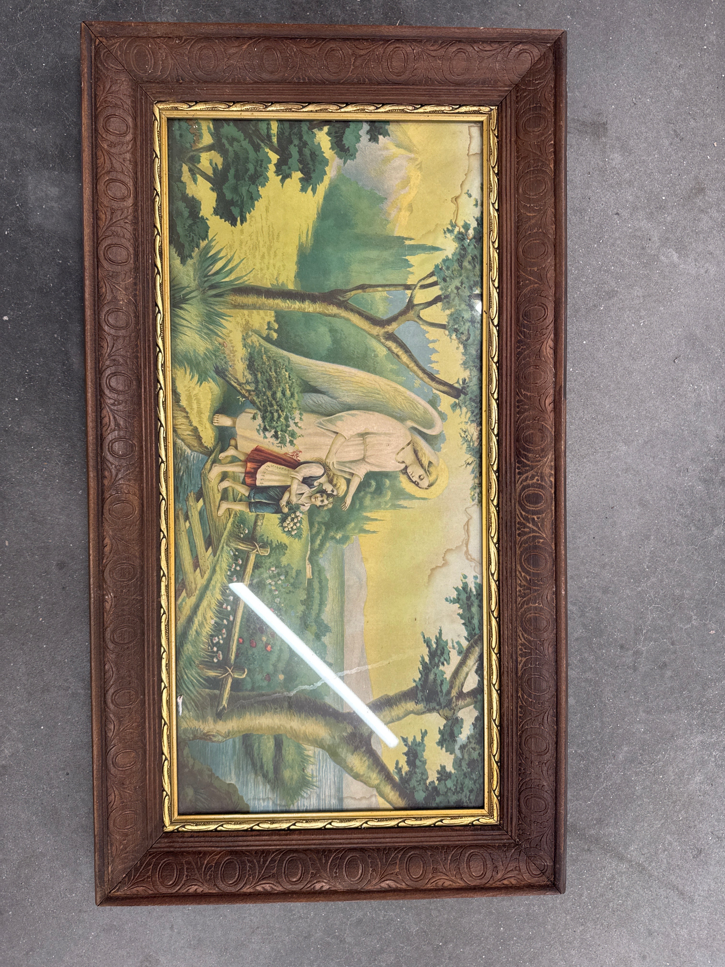 Religieus schilderij Engel