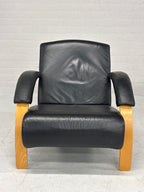 Vintage leren Spaanse fauteuil