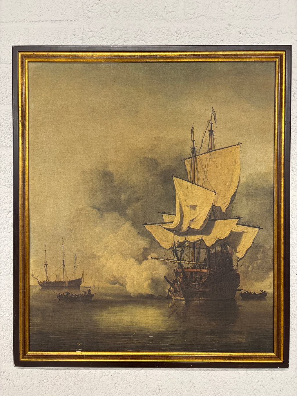 Schilderij canvas piratenschip