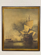 Schilderij canvas piratenschip
