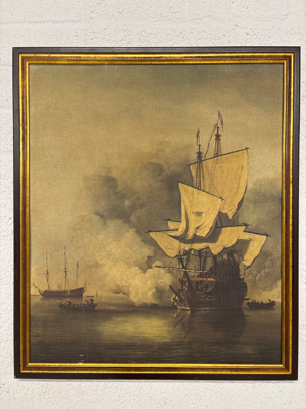 Schilderij canvas piratenschip