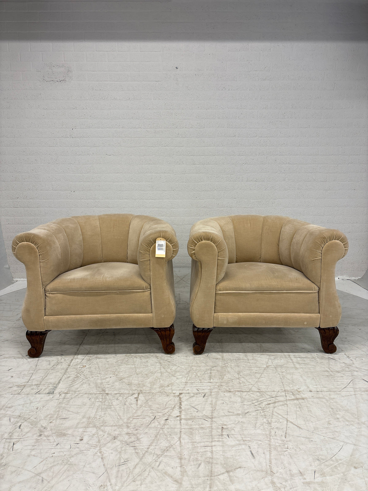 Set elegante velvet fauteuils