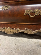 Antieke Secretaire Buikkast Rond