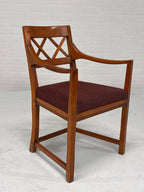 Schuitema set 5 stoelen rode bekleding nieuw