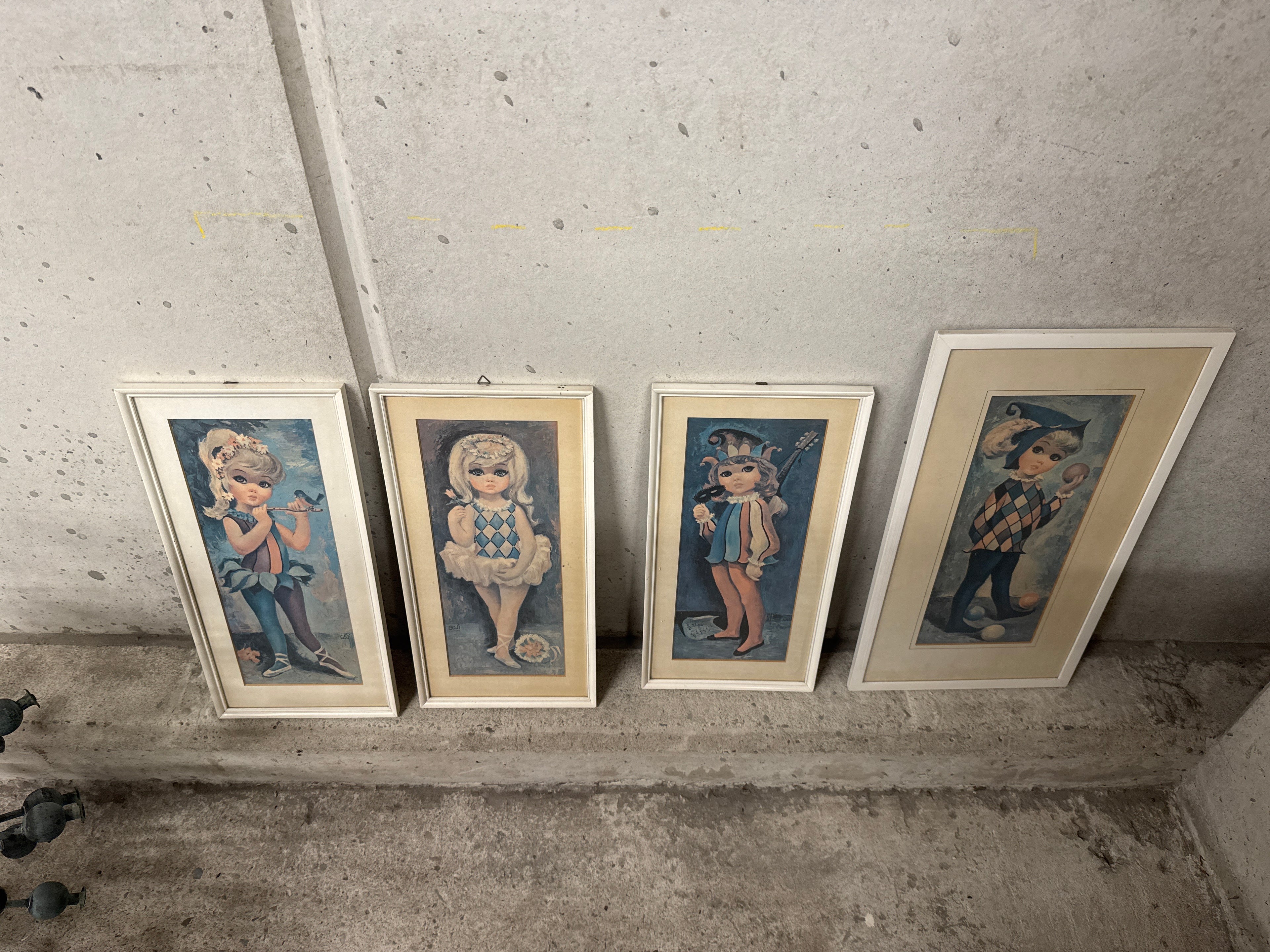 Prent meisje in lijst