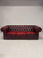 Chesterfield bordeaux rode bank