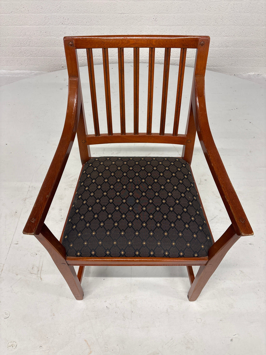 Schuitema Jugendstil set 4 stoelen zwart motief bekleed