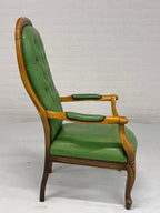 Fauteuil gecapitonneerd met lederlook