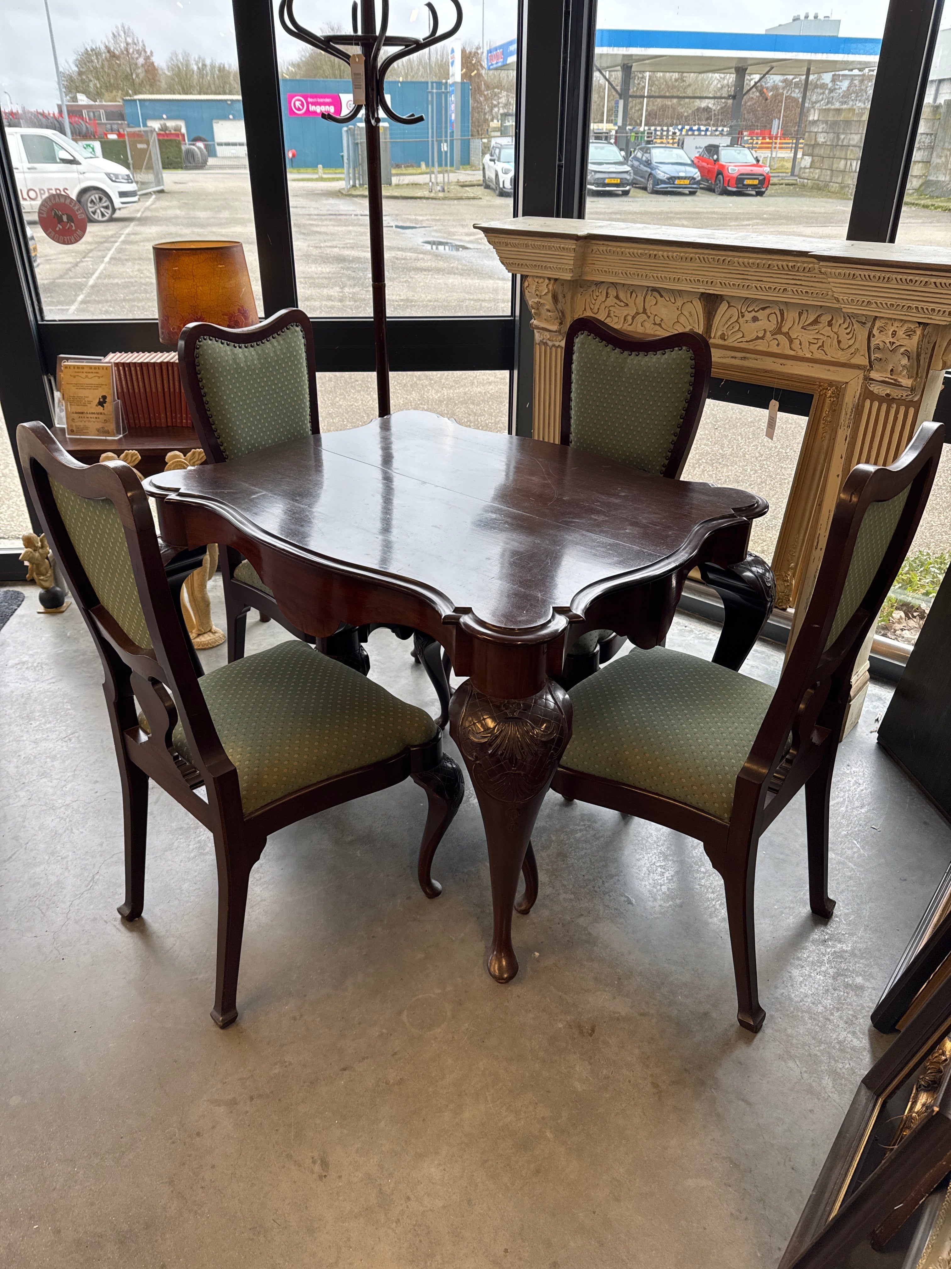 Eetkamer set Cubaans mahoniehout