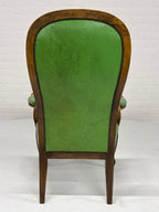 Fauteuil gecapitonneerd met lederlook