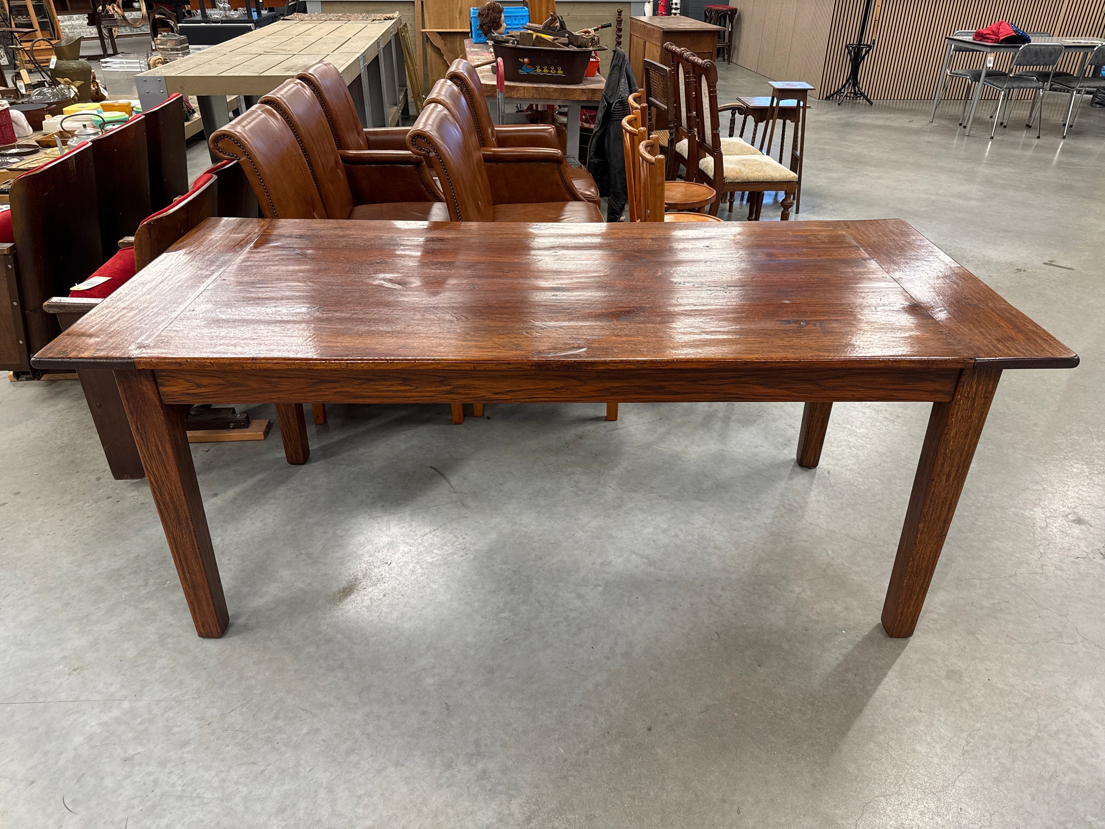 Massief hout eettafel 80 x 160