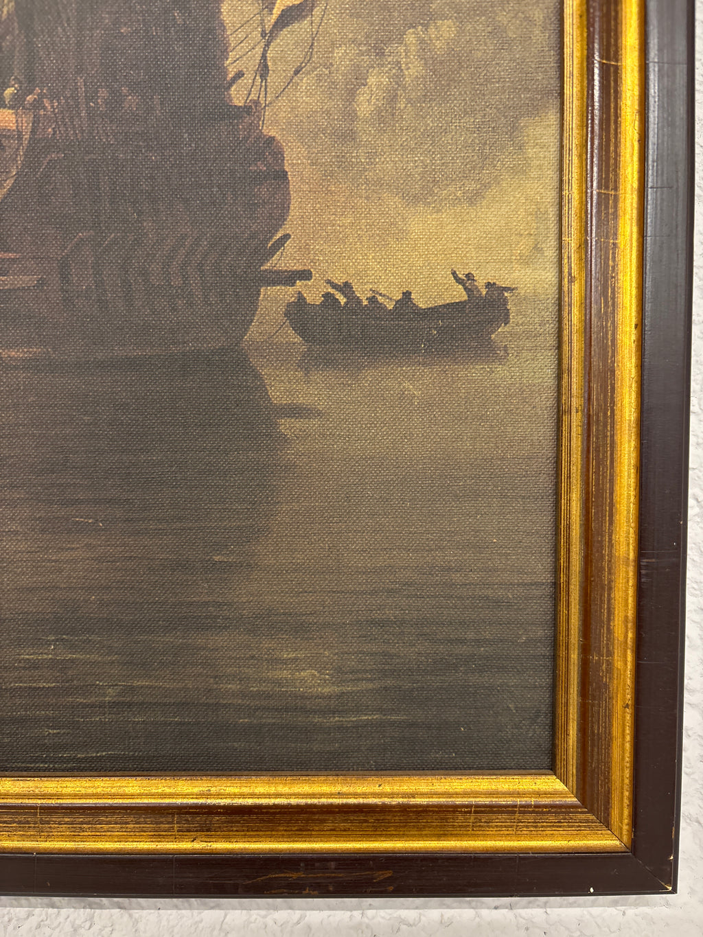Schilderij canvas piratenschip