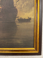 Schilderij canvas piratenschip
