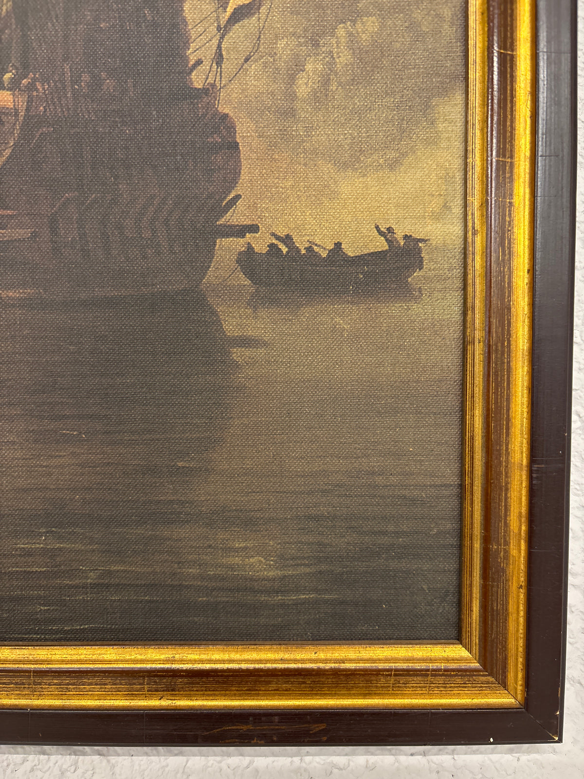 Schilderij canvas piratenschip