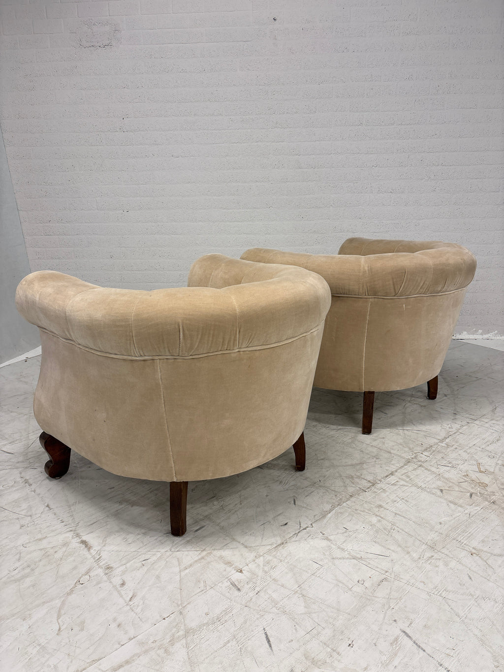 Set elegante velvet fauteuils