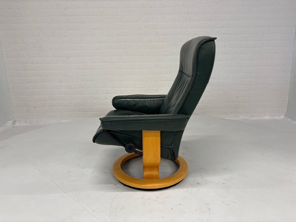 Set 2 Stressless fauteuils leer