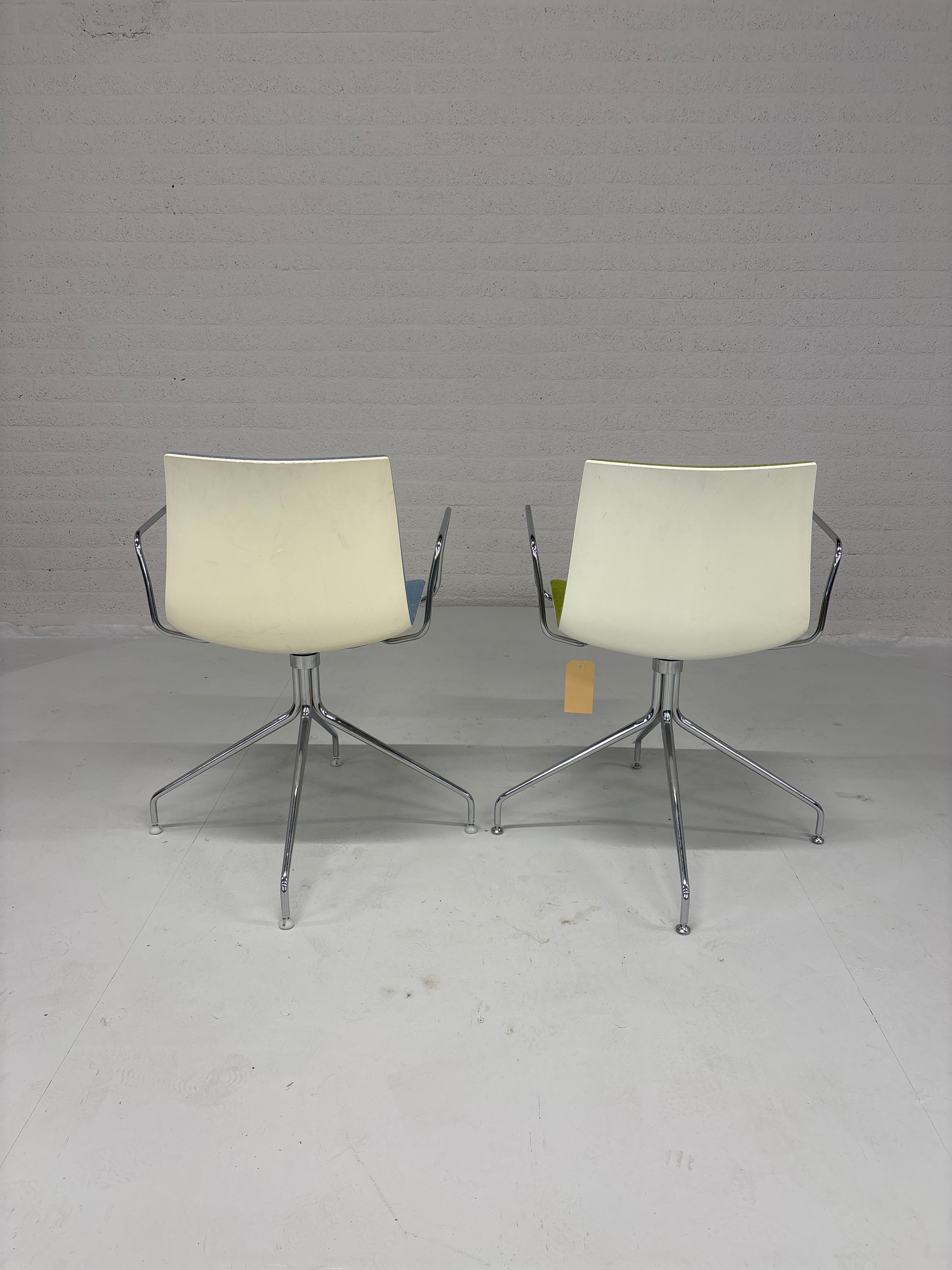 Alper Catifa Stoelen Blauw & Groen - Set