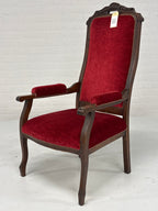 Voltaire Velours Fauteuil