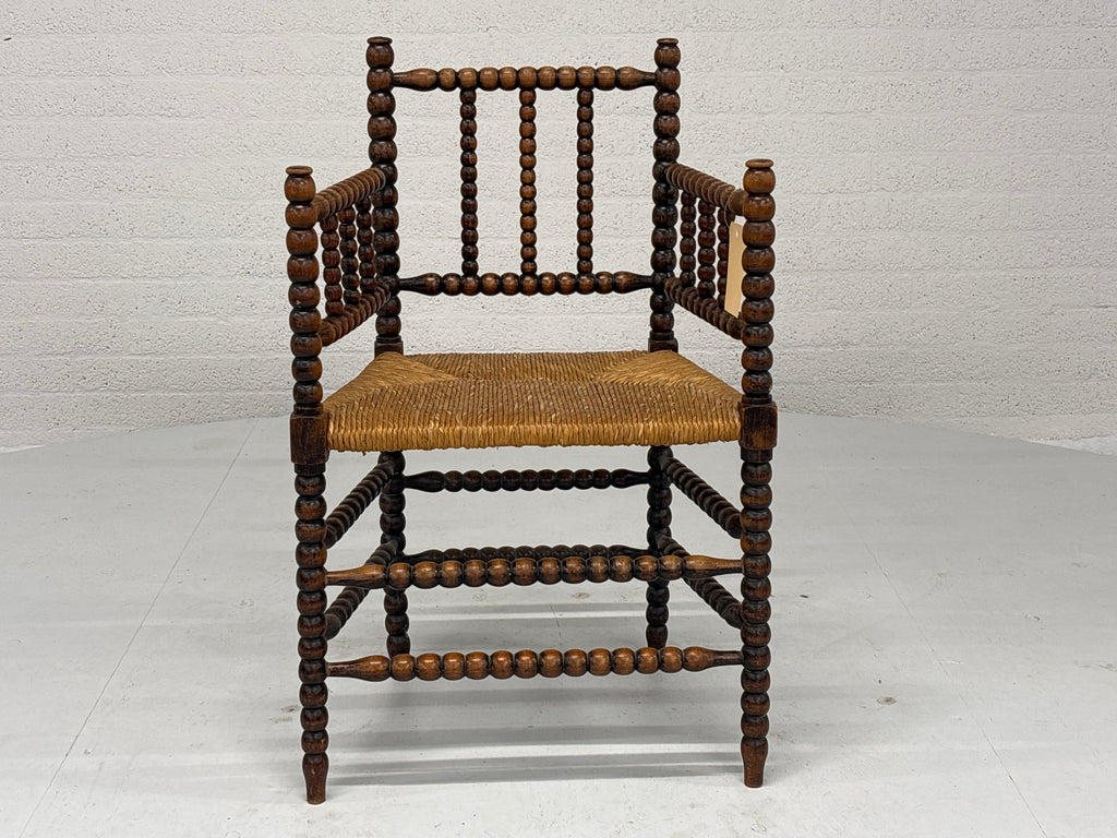 Stoel bobbin met riet