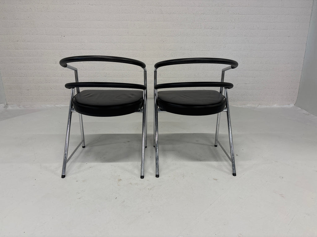 Set 2 design stoelen 80s