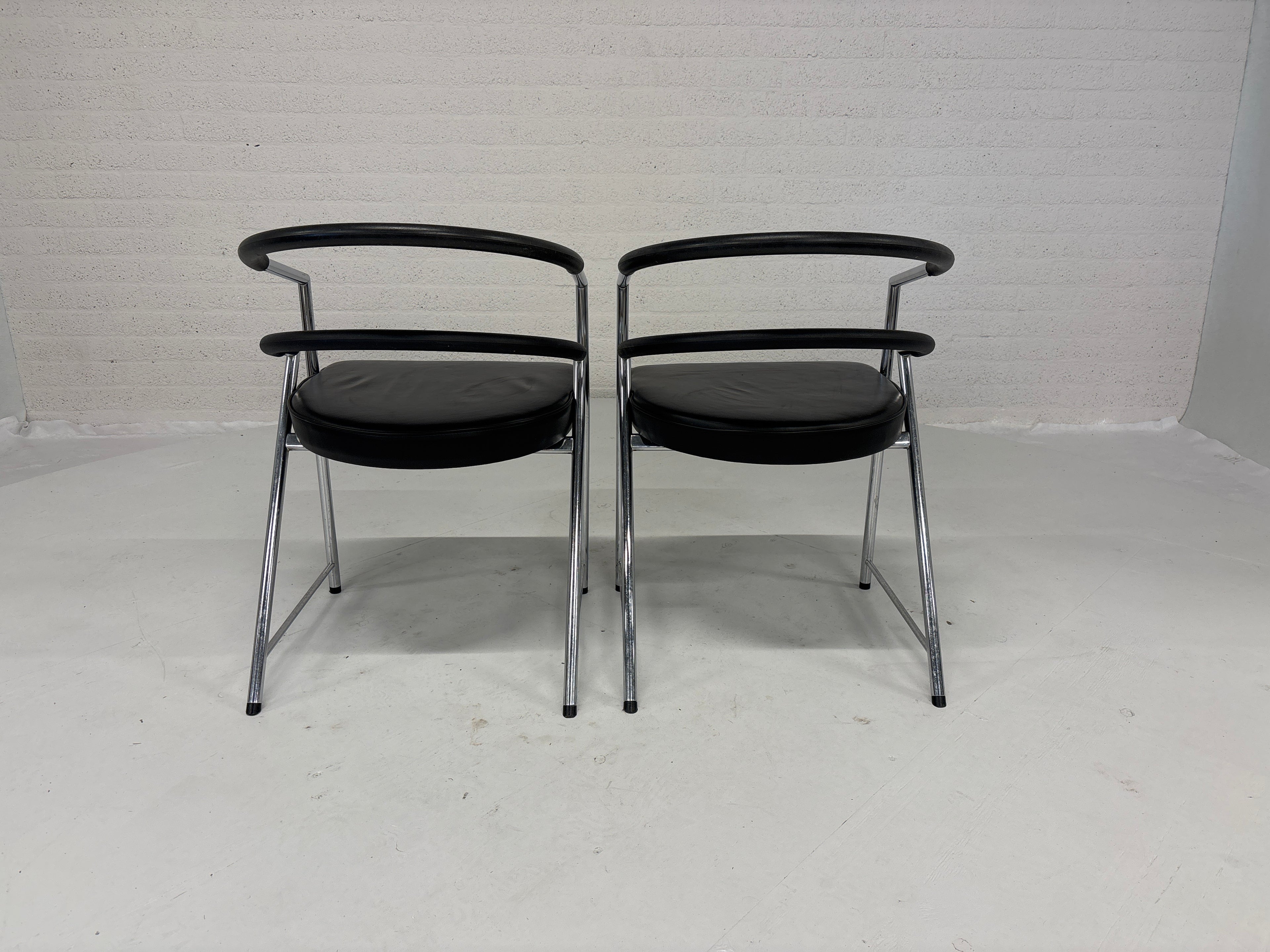 Set 2 design stoelen 80s