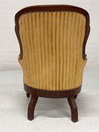 Stoel fauteuil gele rib