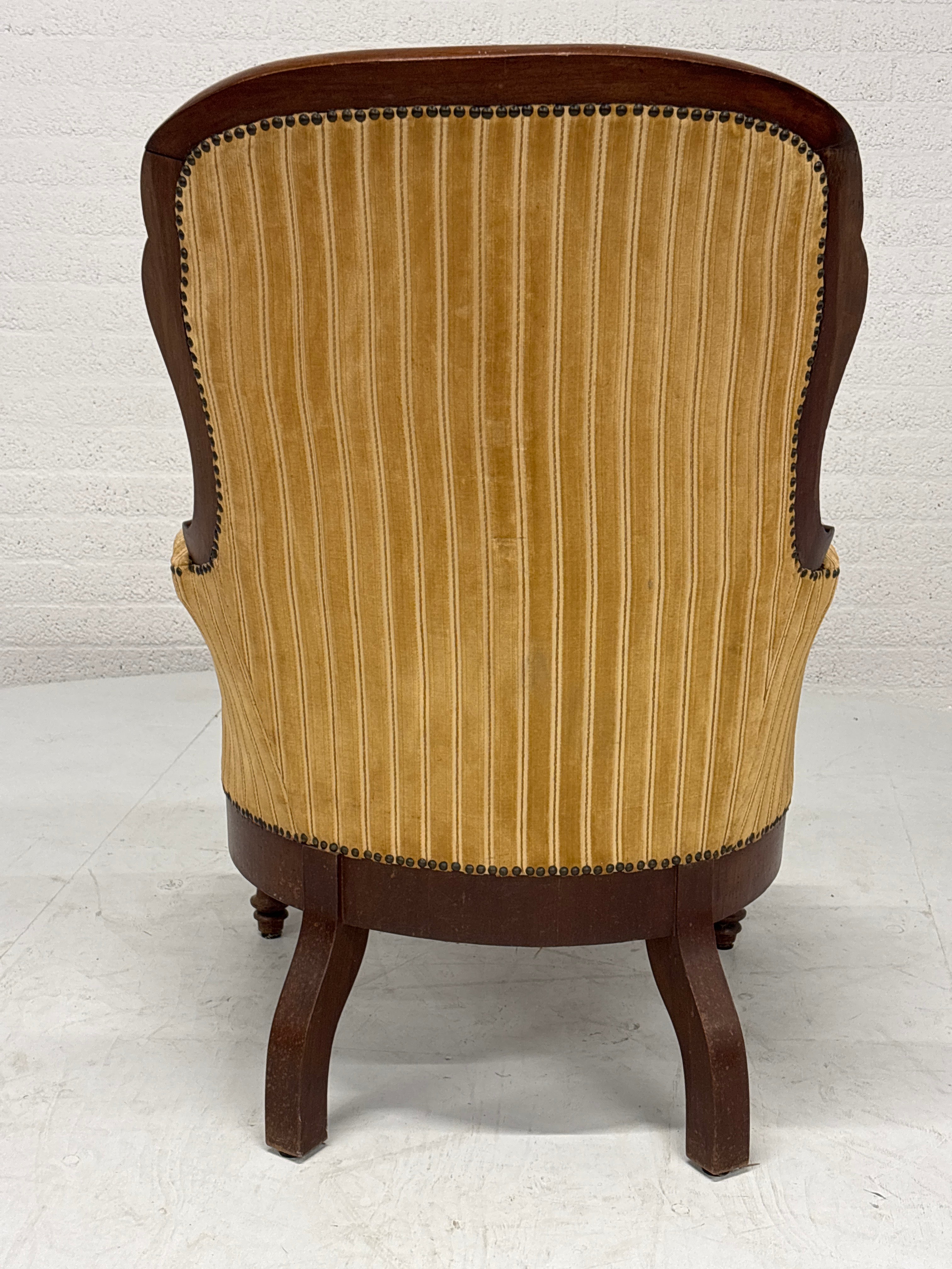 Stoel fauteuil gele rib