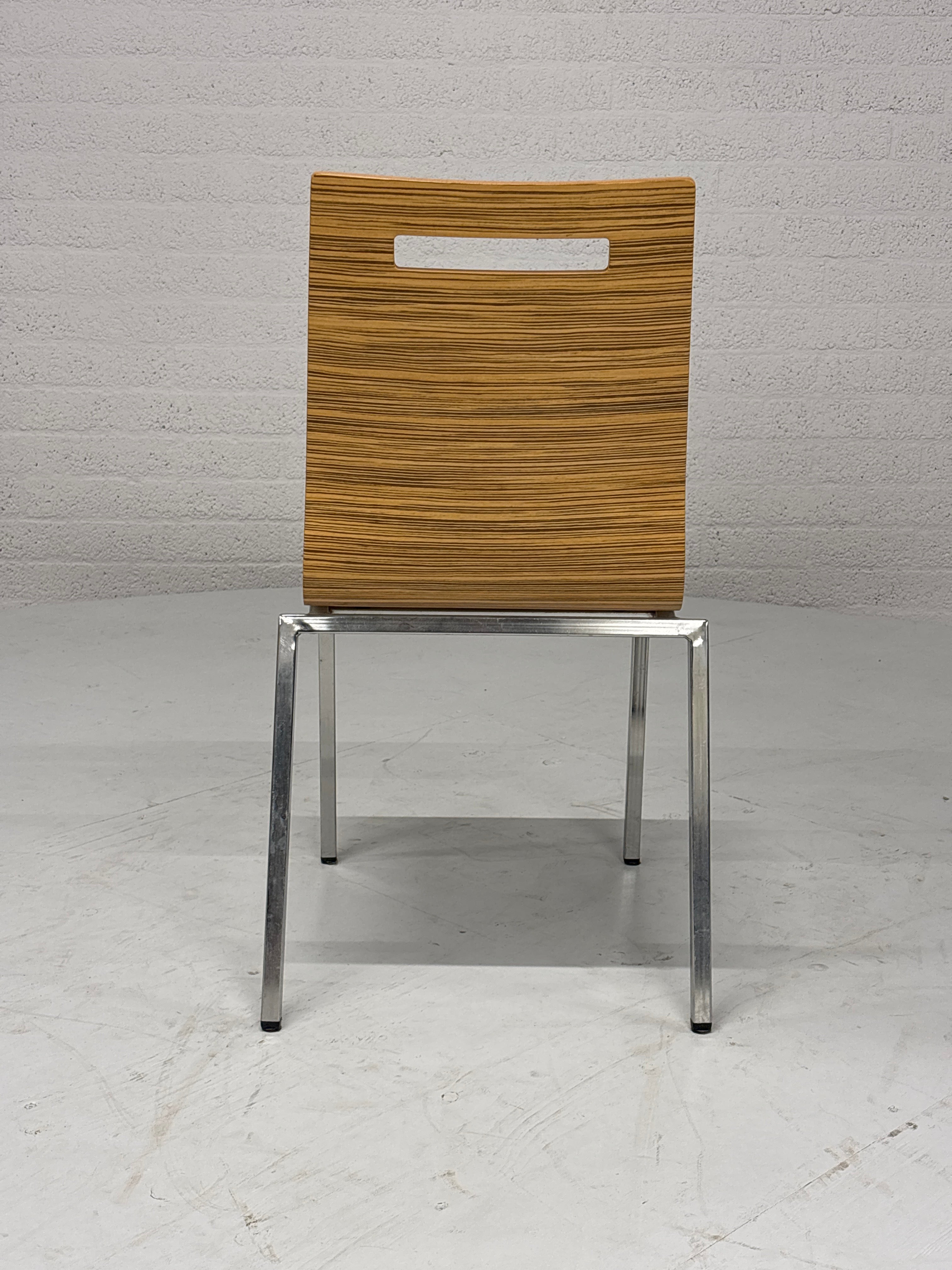 BV Hennie de Jong; Set 5 eetkamerstoelen stapelbaar