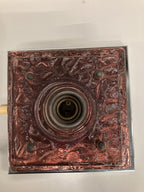 Glazen brutalistische reliëf lamp