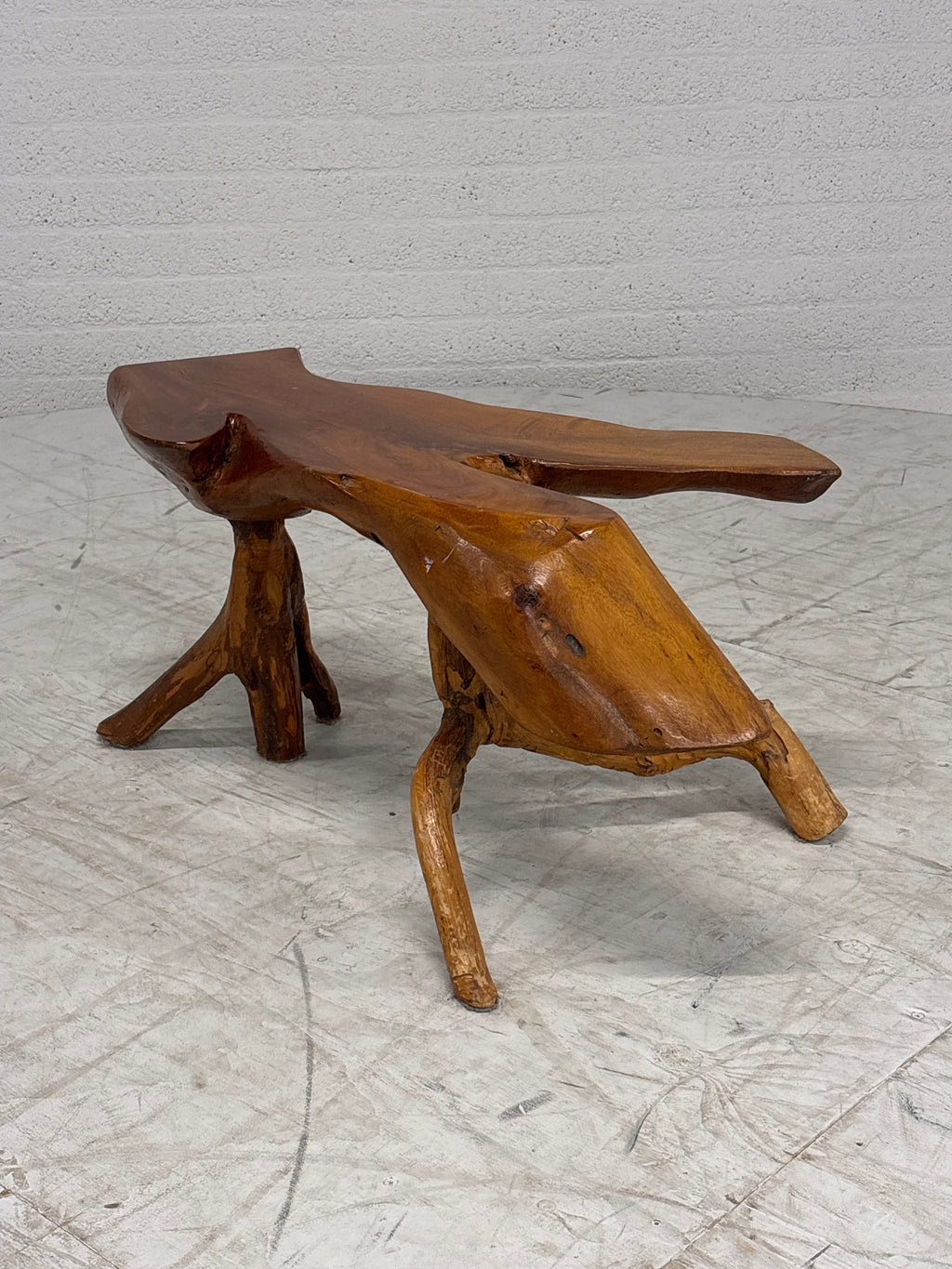 Boomstam tafeltje Indië teak