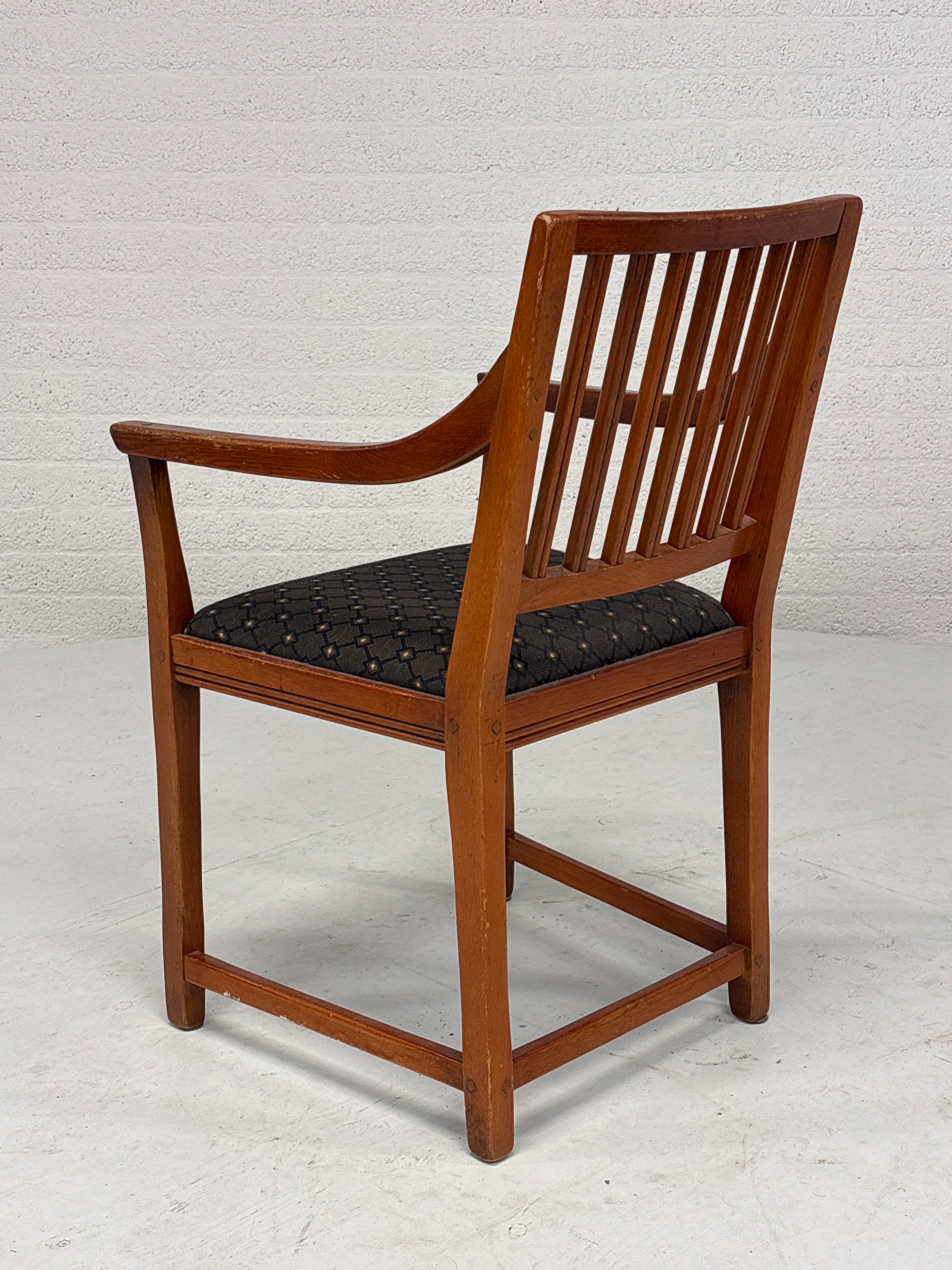 Schuitema Jugendstil set 4 stoelen zwart motief bekleed