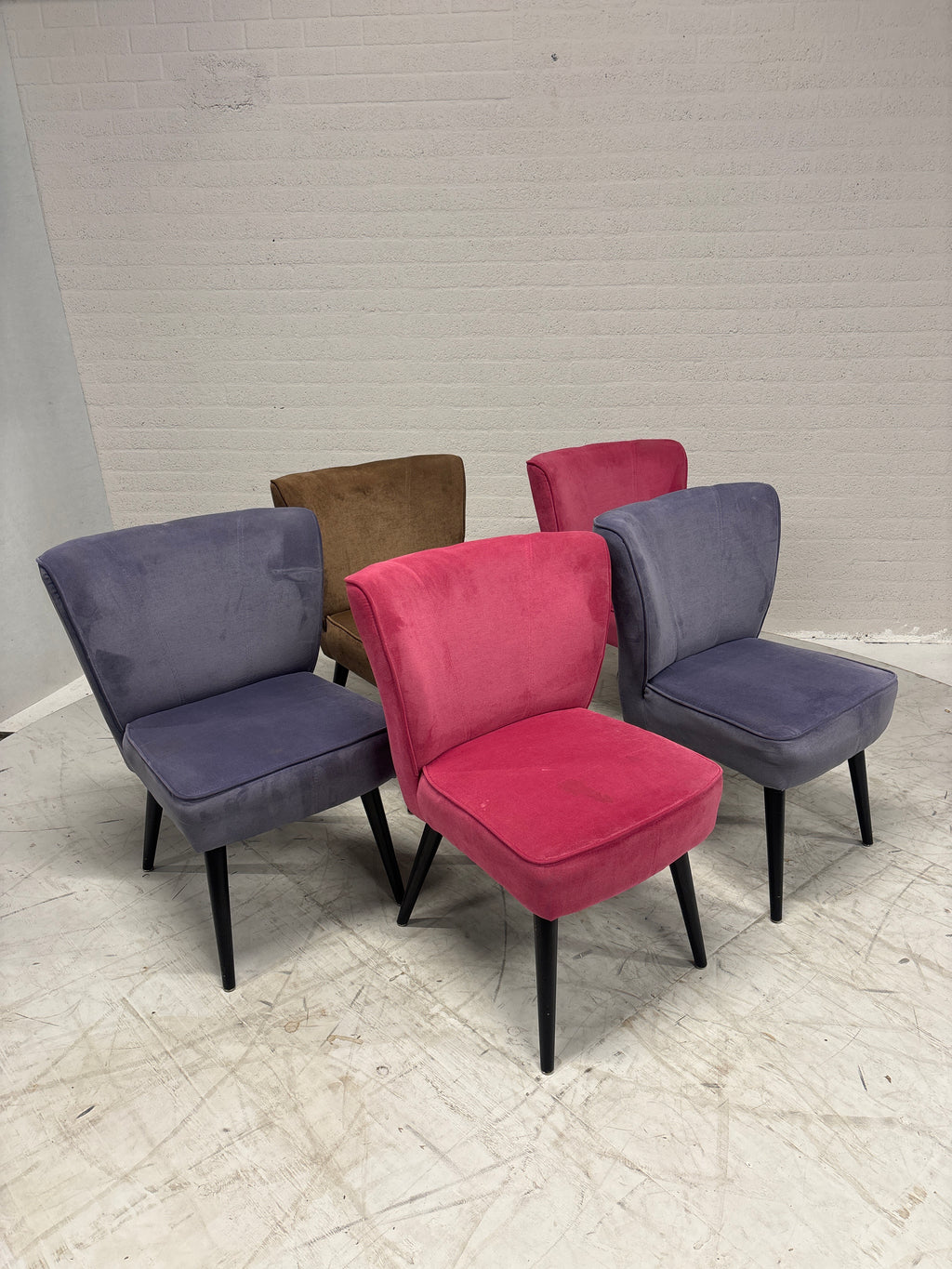 MP Kleurige eetkamerstoelen als set of per stuk