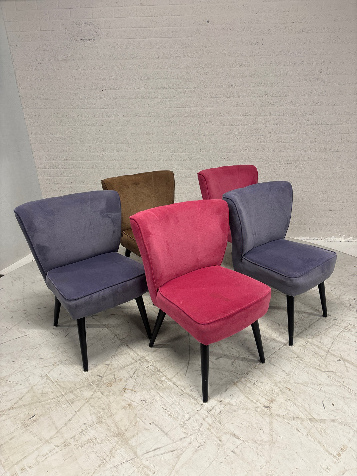 MP Kleurige eetkamerstoelen als set of per stuk