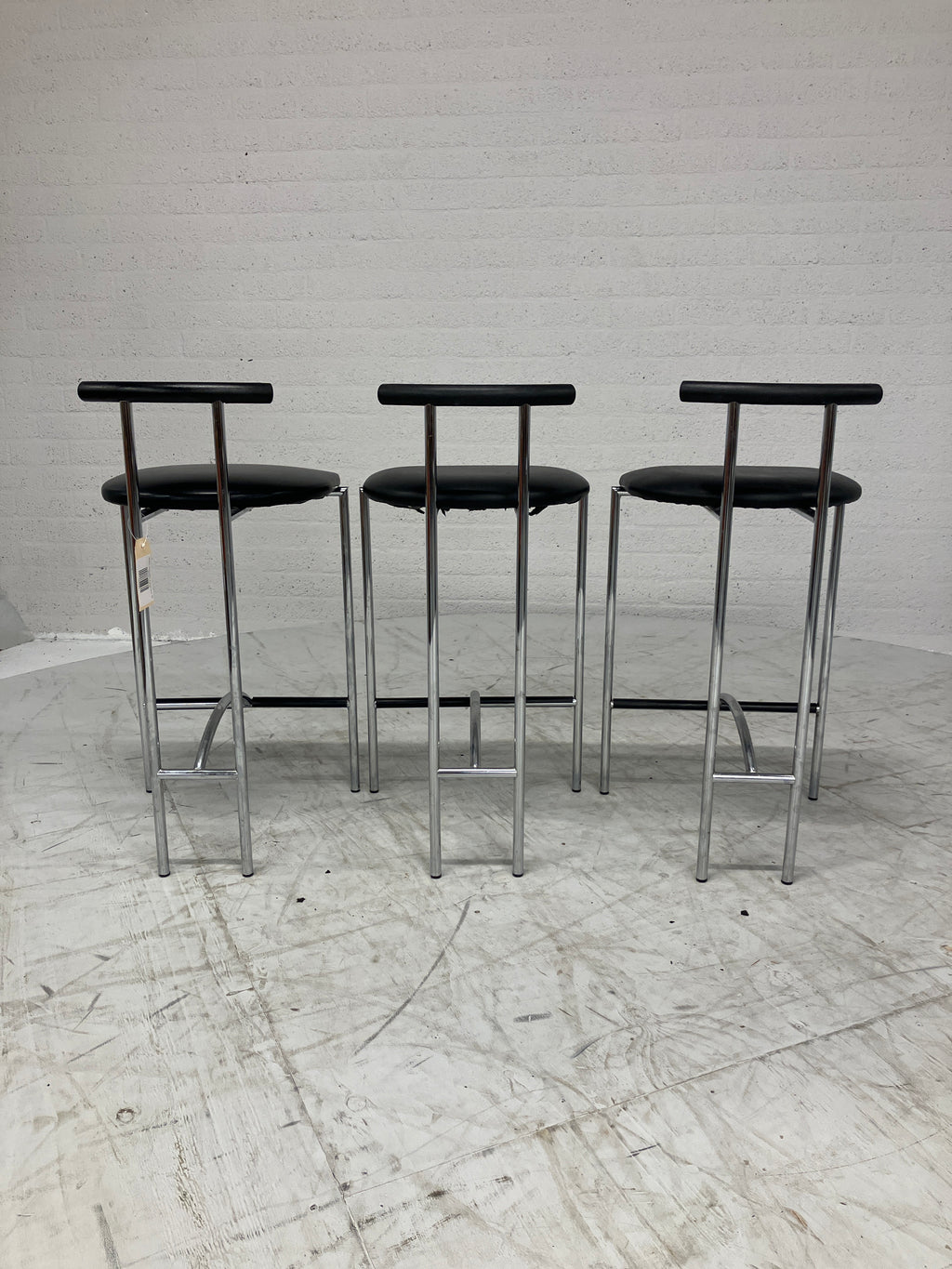 Design barkrukken 3 stuks jaren 80