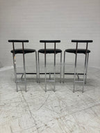 Design barkrukken 3 stuks jaren 80