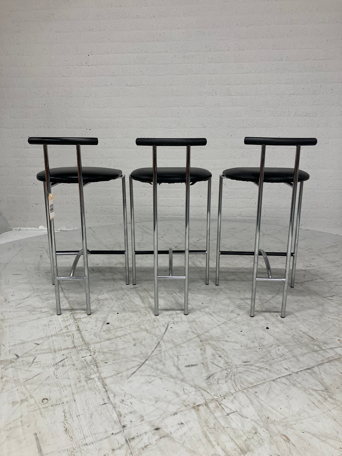 Design barkrukken 3 stuks jaren 80