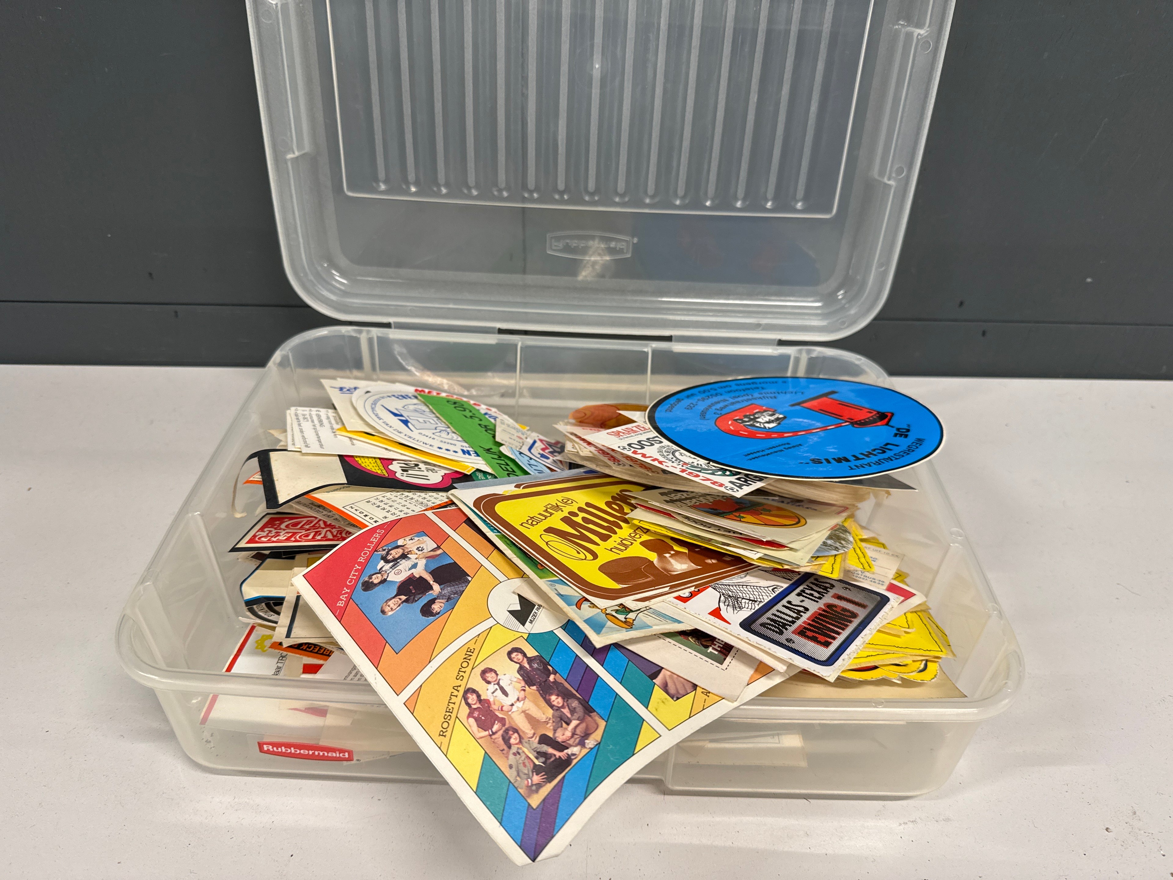 Oude stickers unieke items