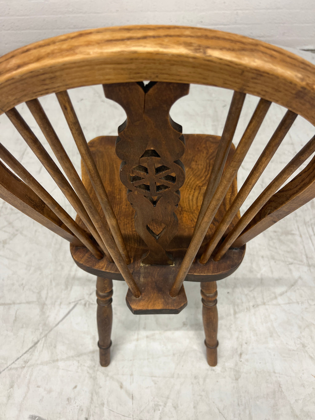 Rustieke Windsor stoel van hout