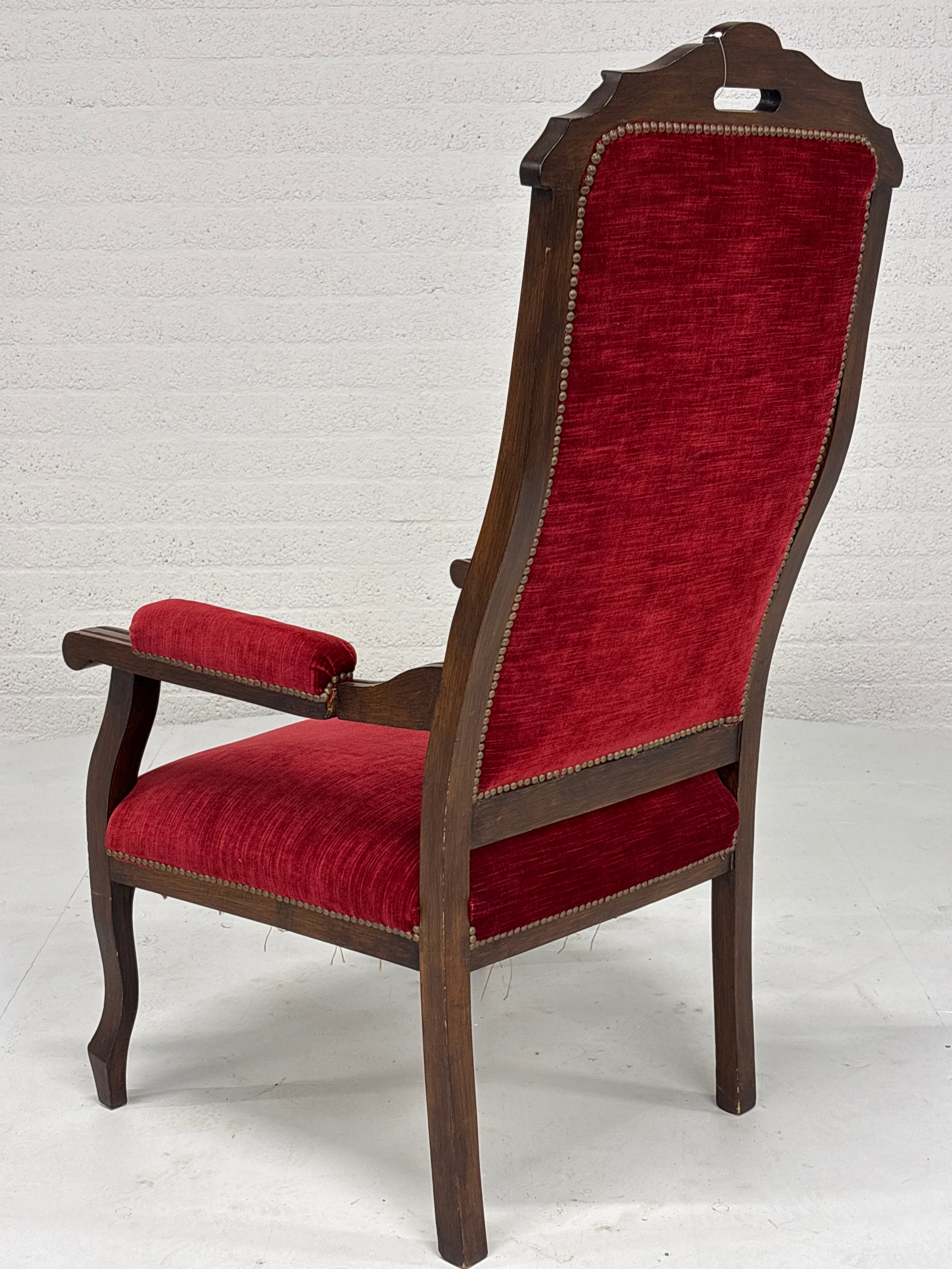 Voltaire Velours Fauteuil