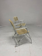 Set van 2 Rotan klapstoelen