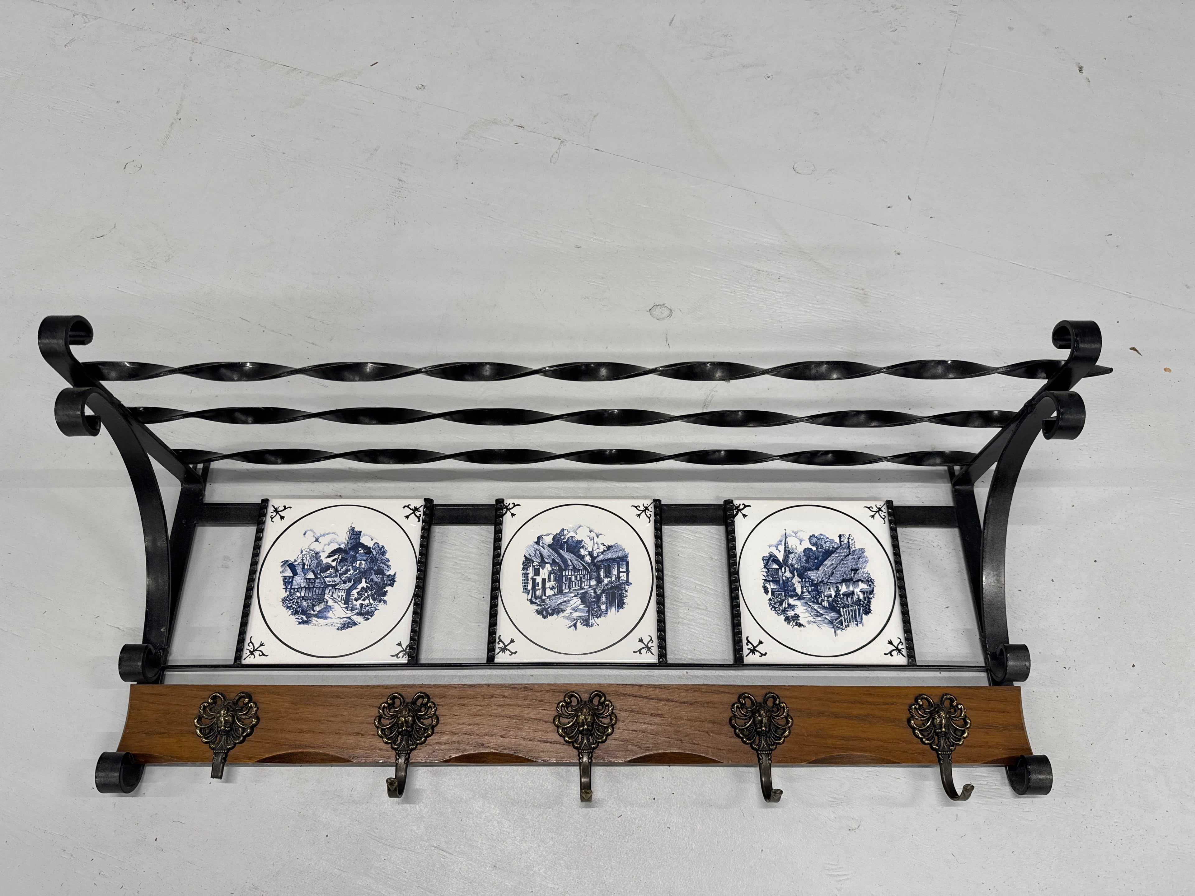 Kapstok staal met tegelhouders