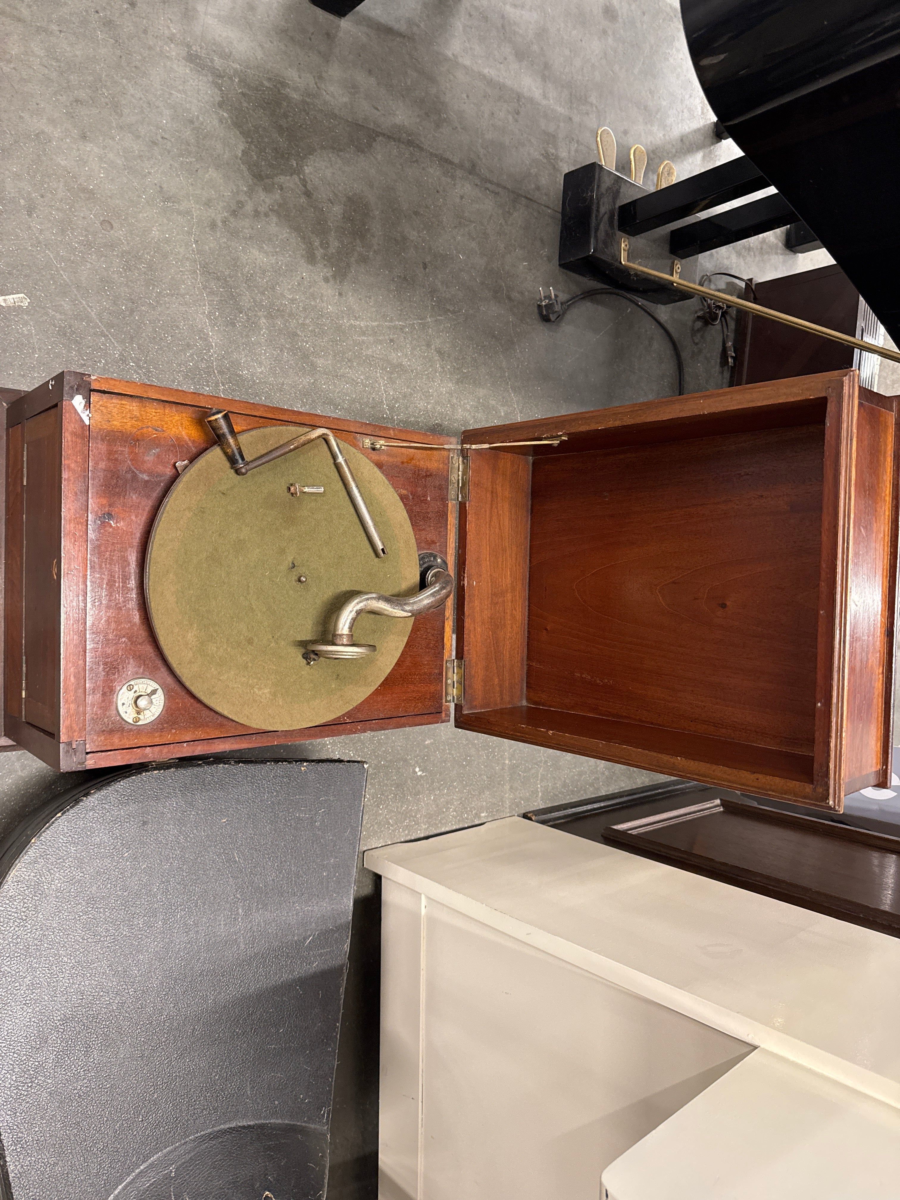 Antieke platenspeler deco