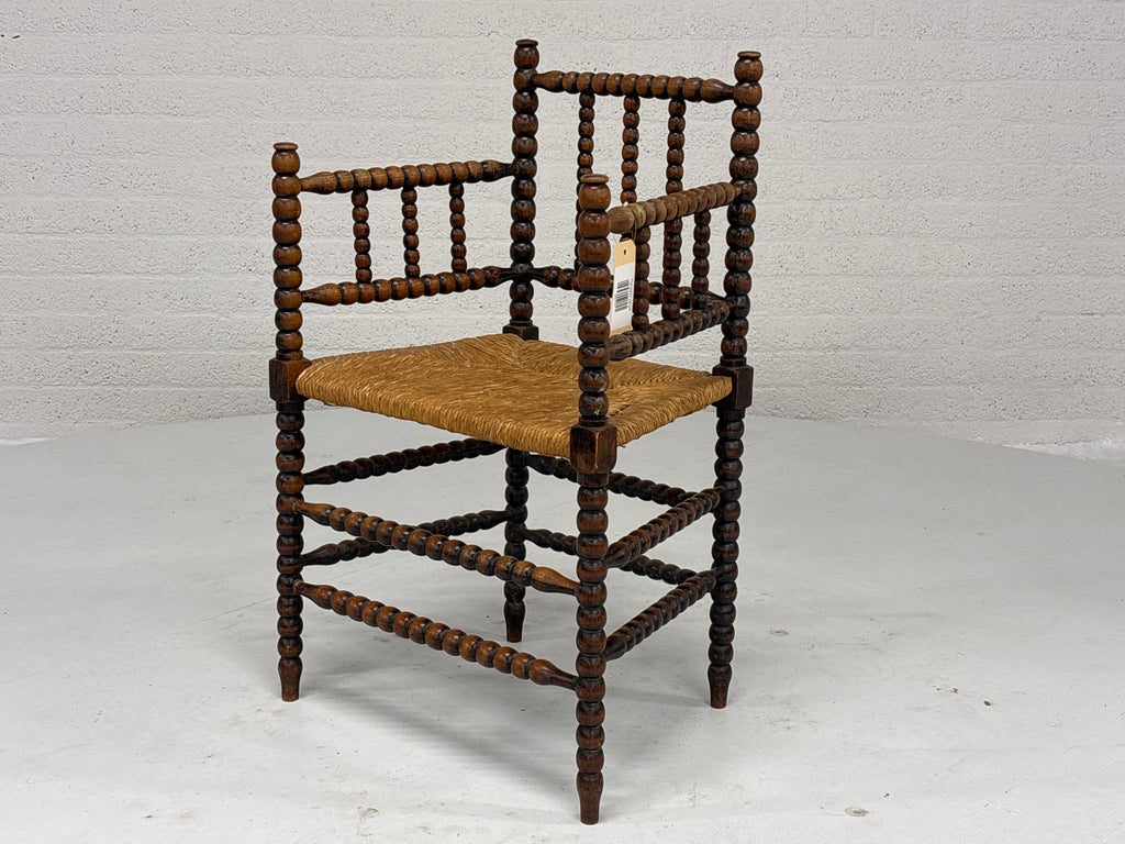 Stoel bobbin met riet