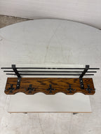 Kapstok wand met 5 dubbele haken