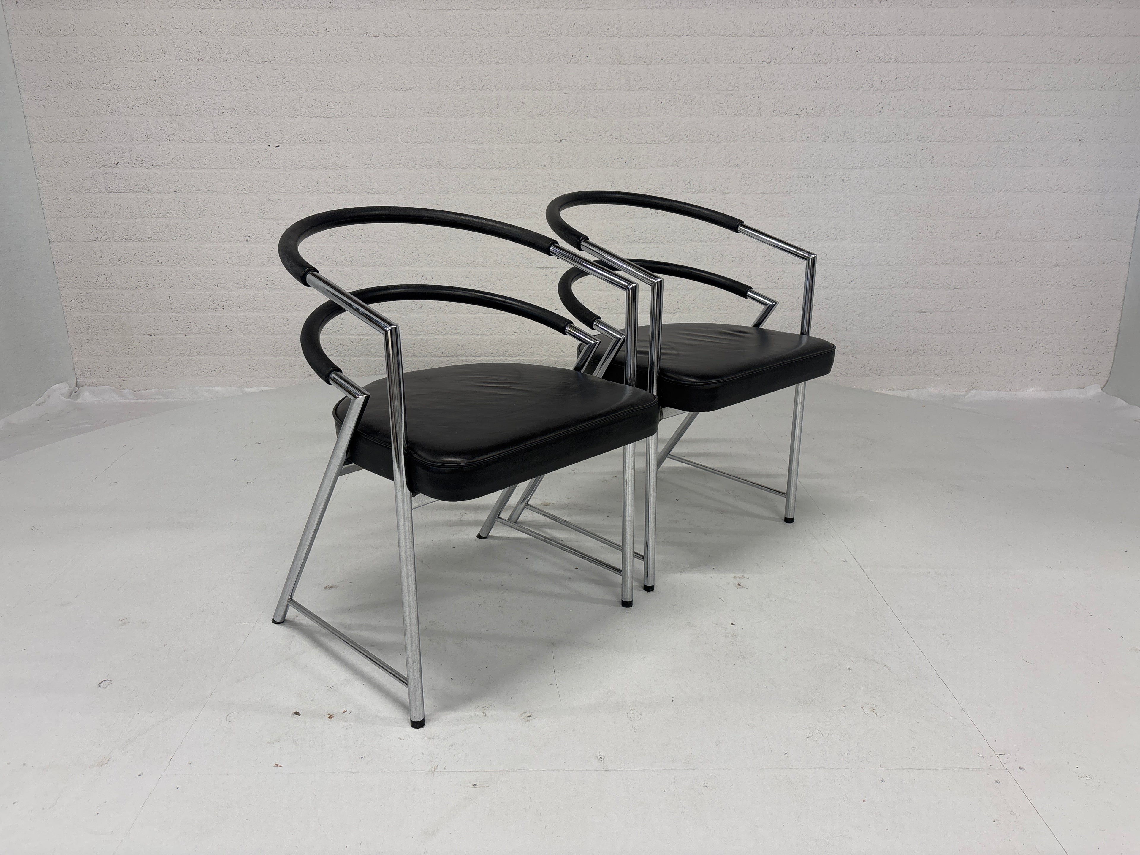 Set 2 design stoelen 80s