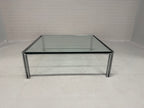 Design tafel Metaform NL RVS glas